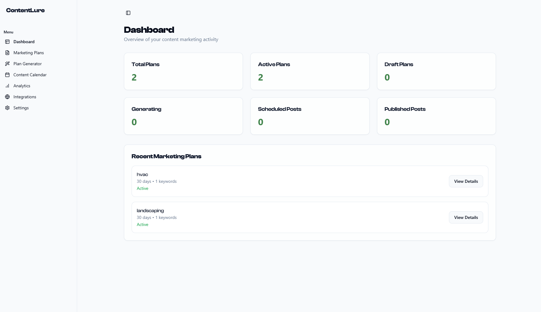 Dashboard preview